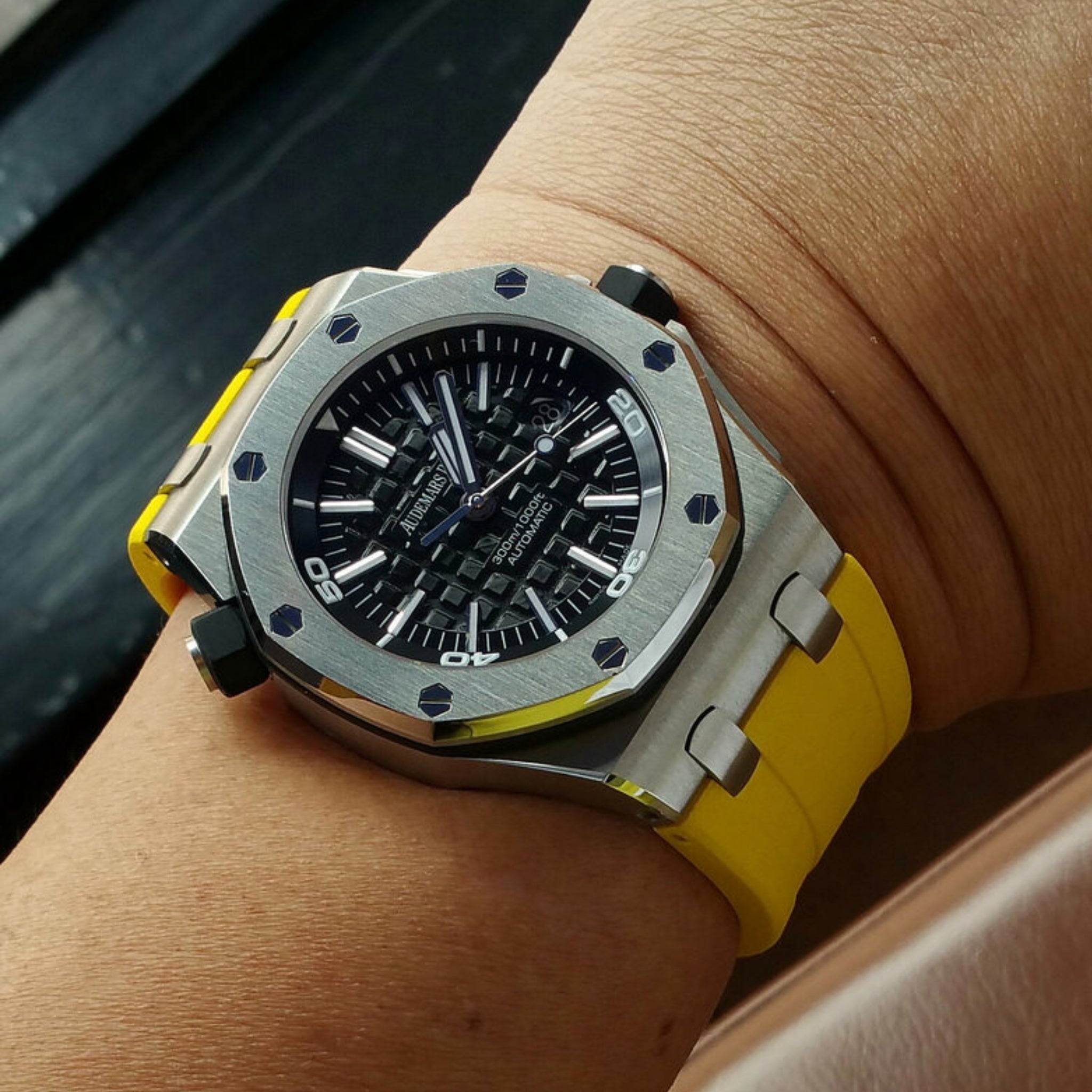 Rubber Strap - For all AP Diver - Yellow - Helvetus