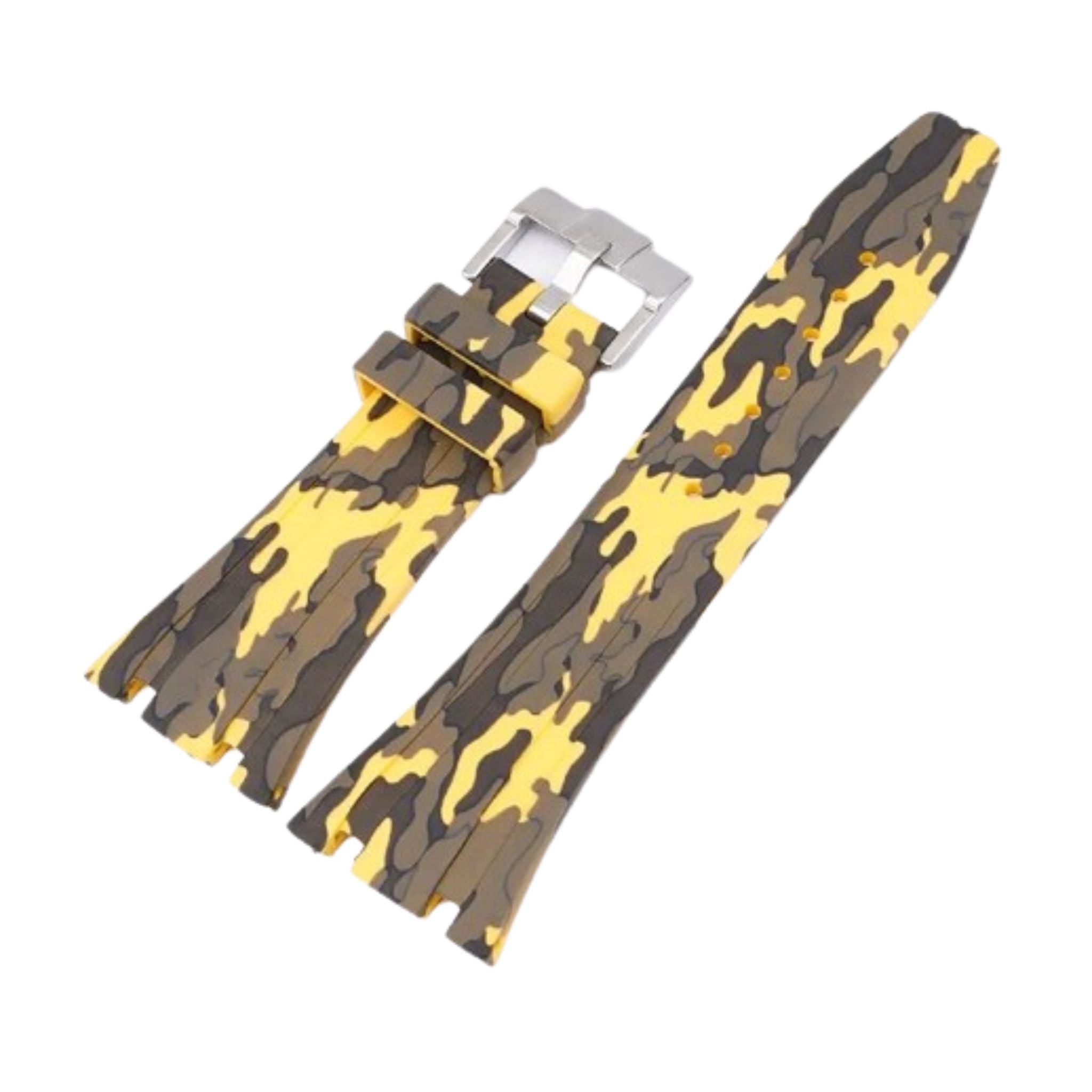 Rubber Strap - For all AP Royal Oak 41mm - Yellow Camo - Helvetus