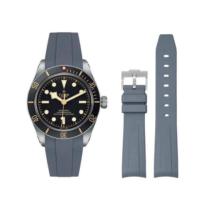 Rubber Strap - For all Tudor Black Bay Models - Grey - Helvetus