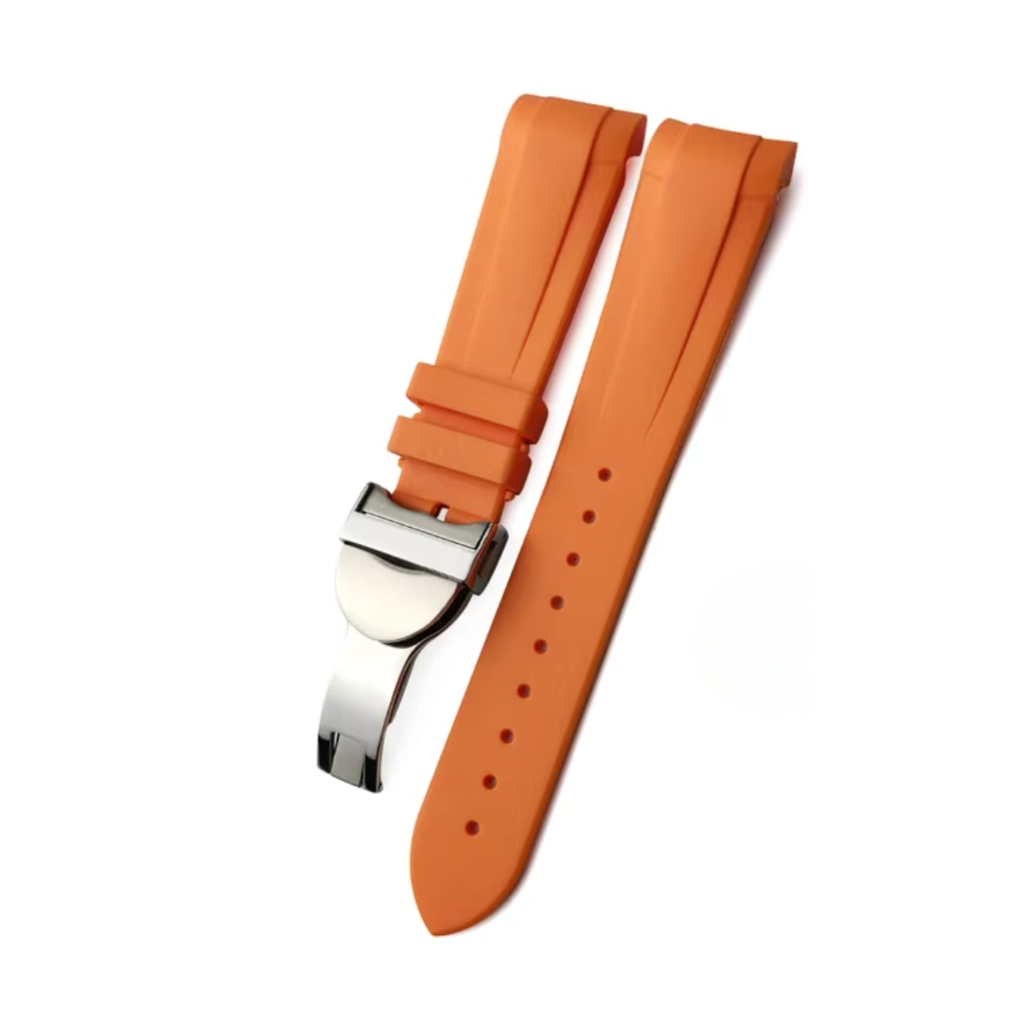 Rubber Strap - For all Tudor Black Bay Models - Orange - Helvetus