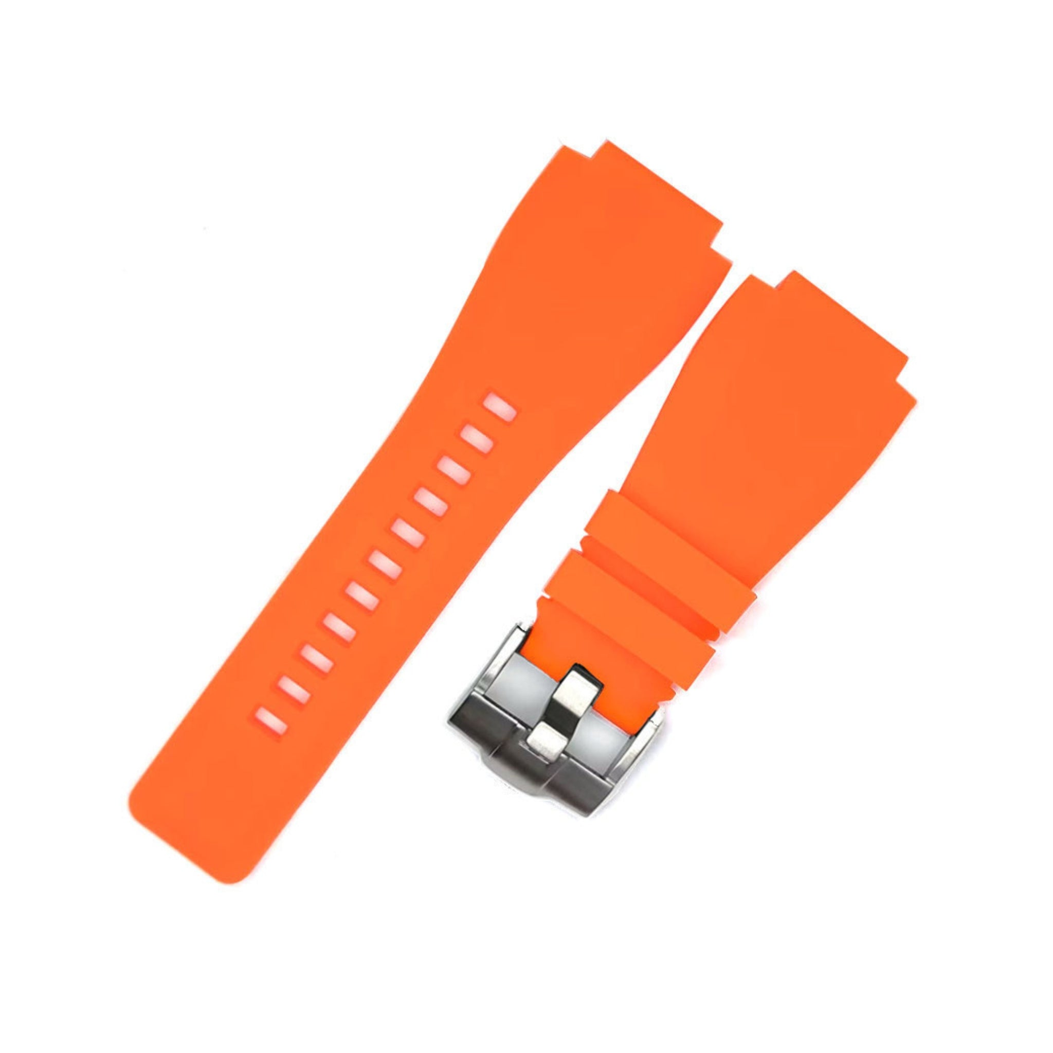 Rubber Strap - For Bell & Ross BR - 01 | BR - 03 - Orange - Helvetus