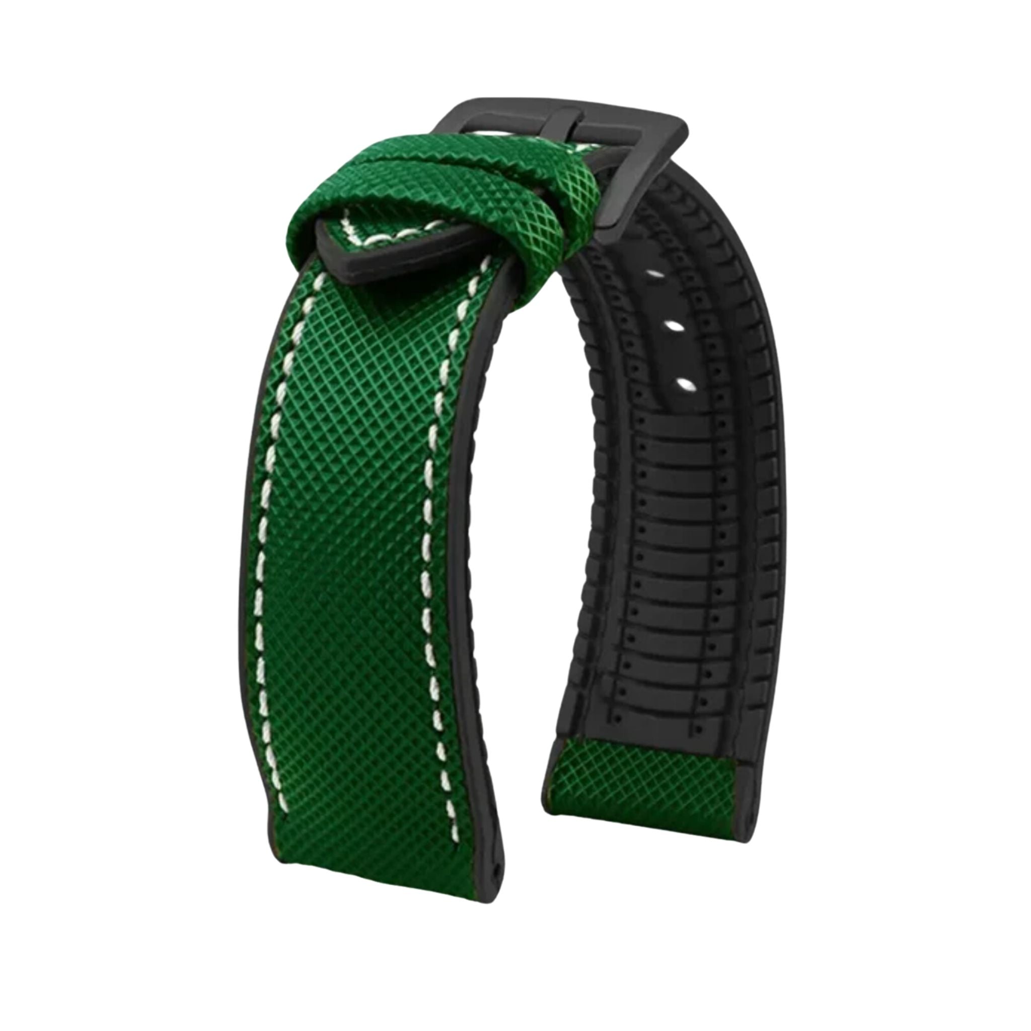 Rubber Strap - For Blancpain X Swatch - Basil Green - Helvetus