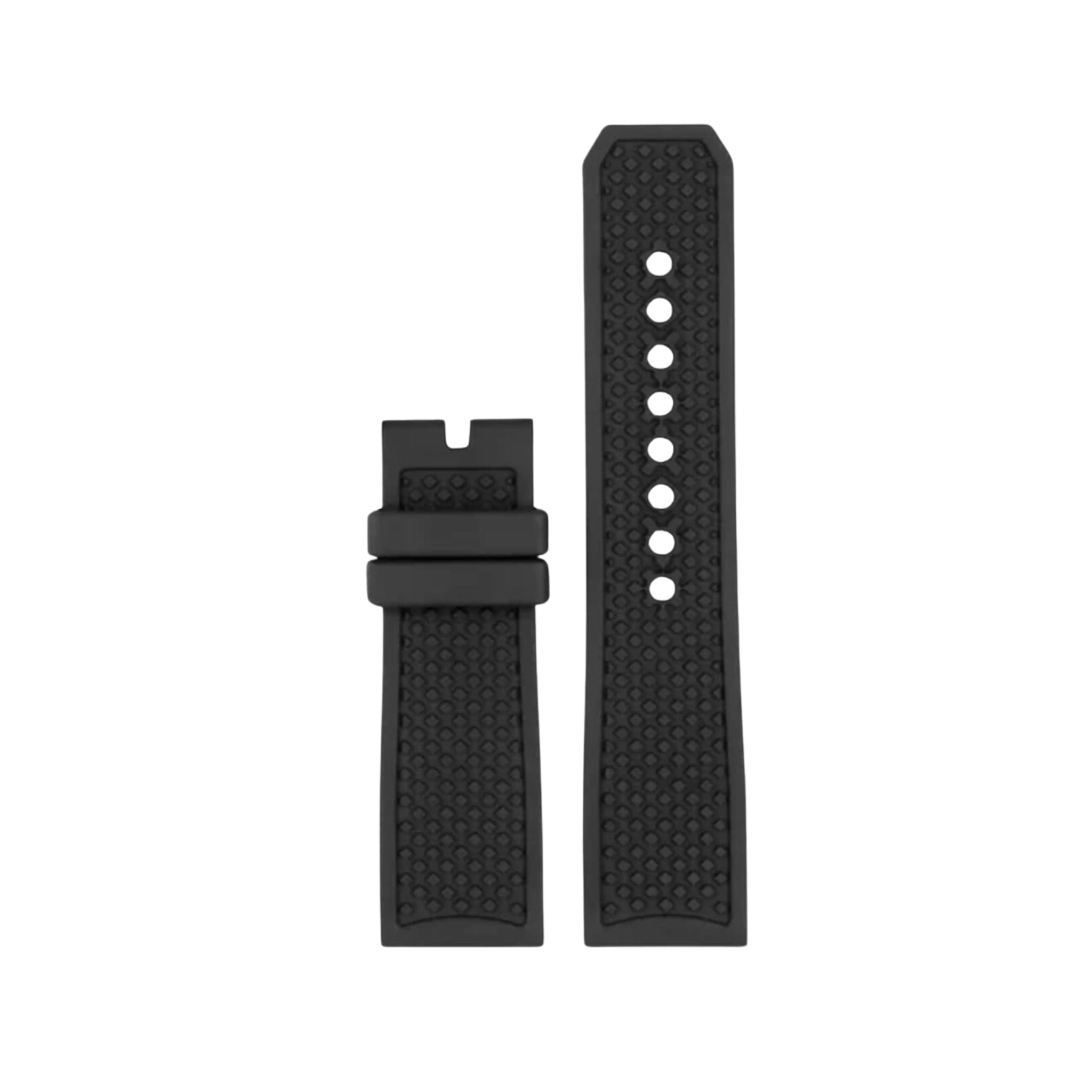 Rubber Strap - For Cartier Calibre - Black - Helvetus