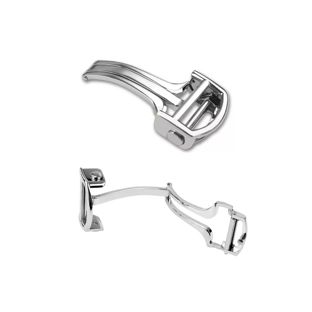 Rubber Strap - For Cartier Santos Medium/Large - White with Screws - Quick Release/Switch - Helvetus