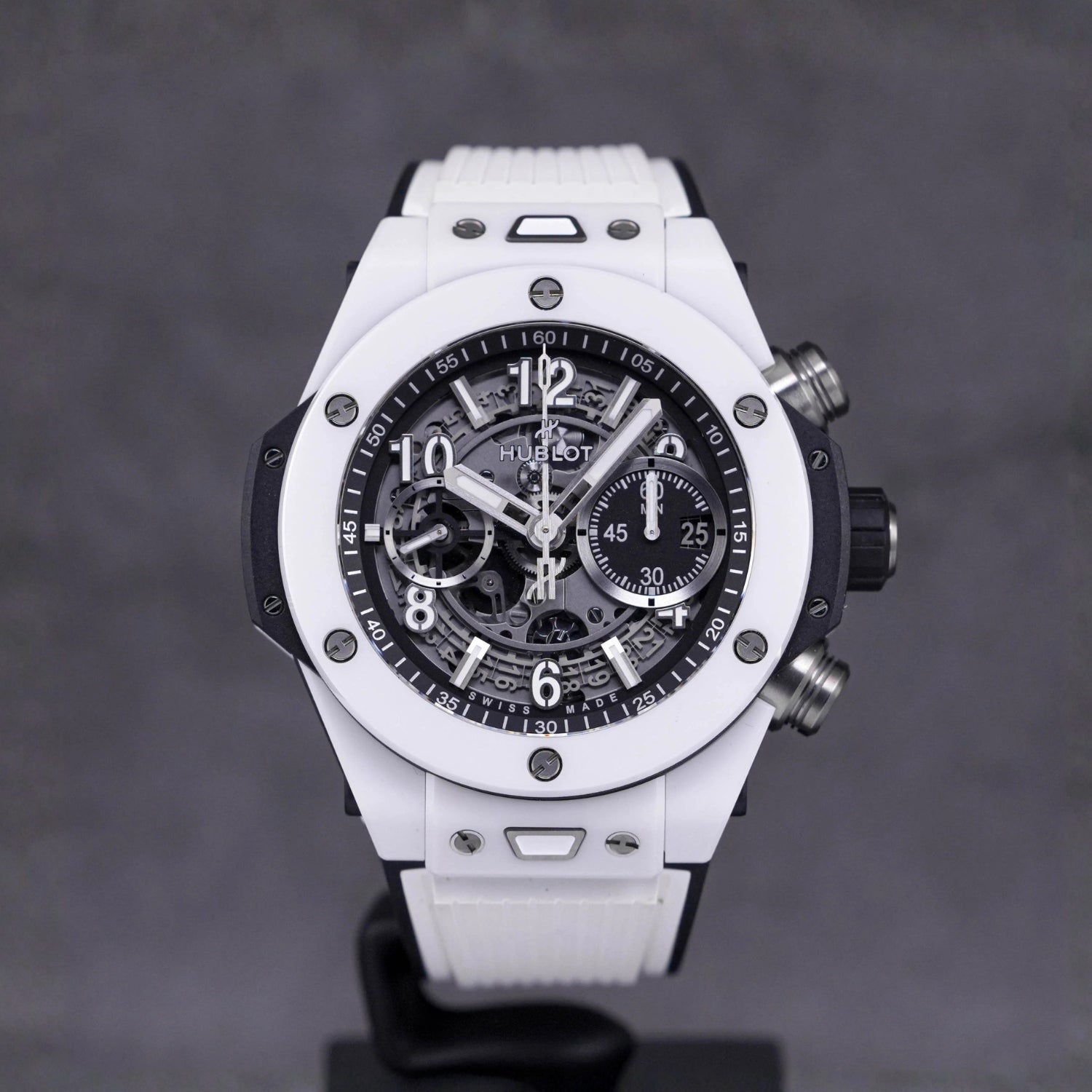 Rubber Strap - For Hublot Big Bang 42mm - White - Helvetus