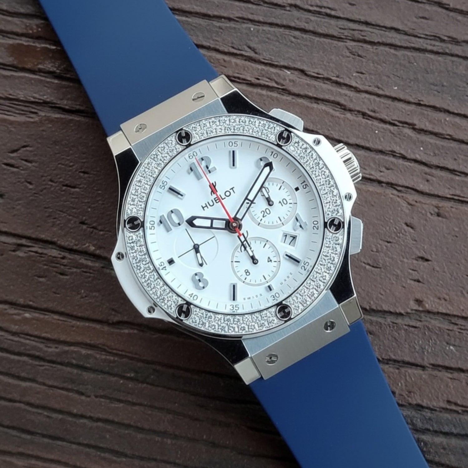 Rubber Strap - For Hublot Big Bang 44mm - Navy Blue - Helvetus