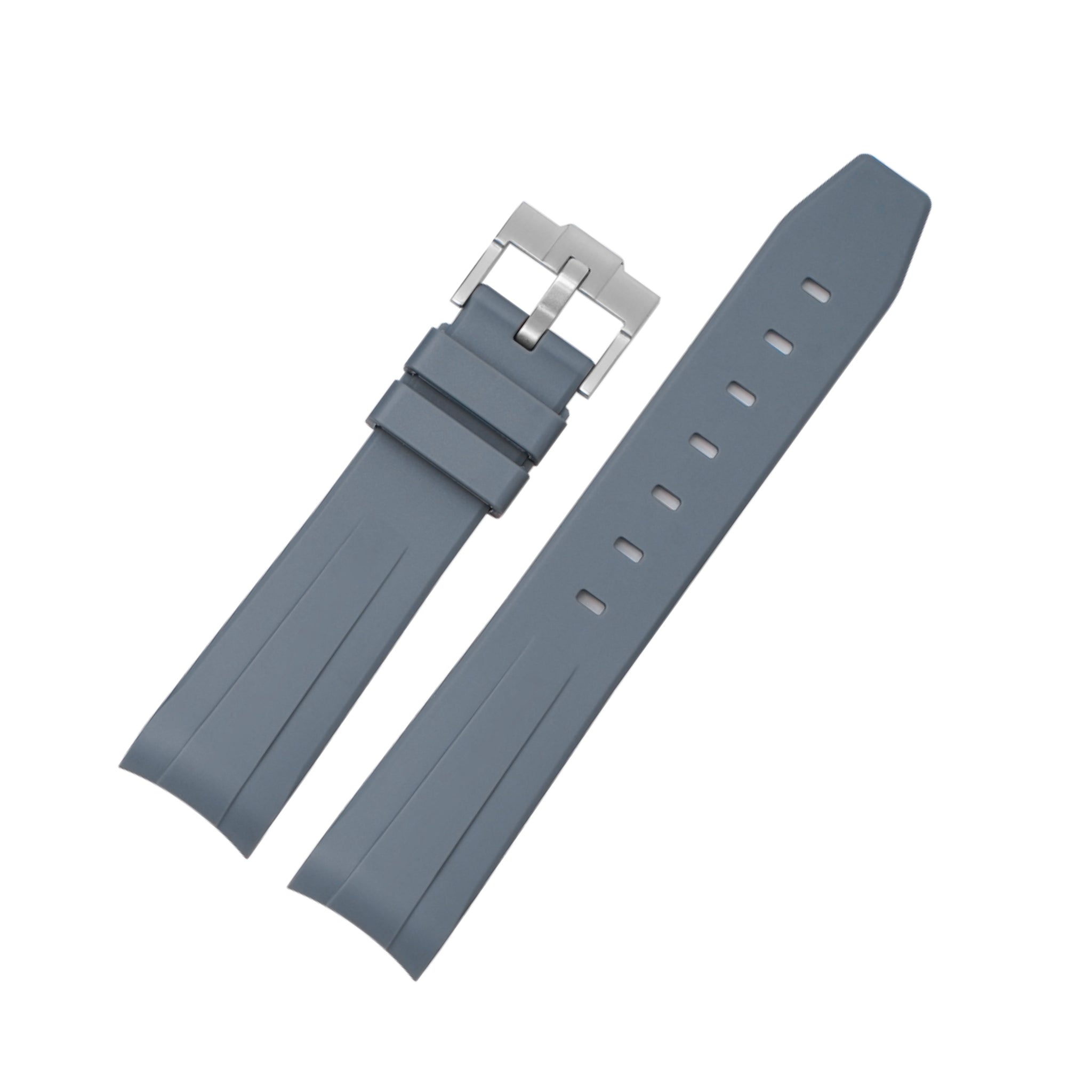 Rubber Strap - For Omega Seamaster 300 - Grey - Helvetus