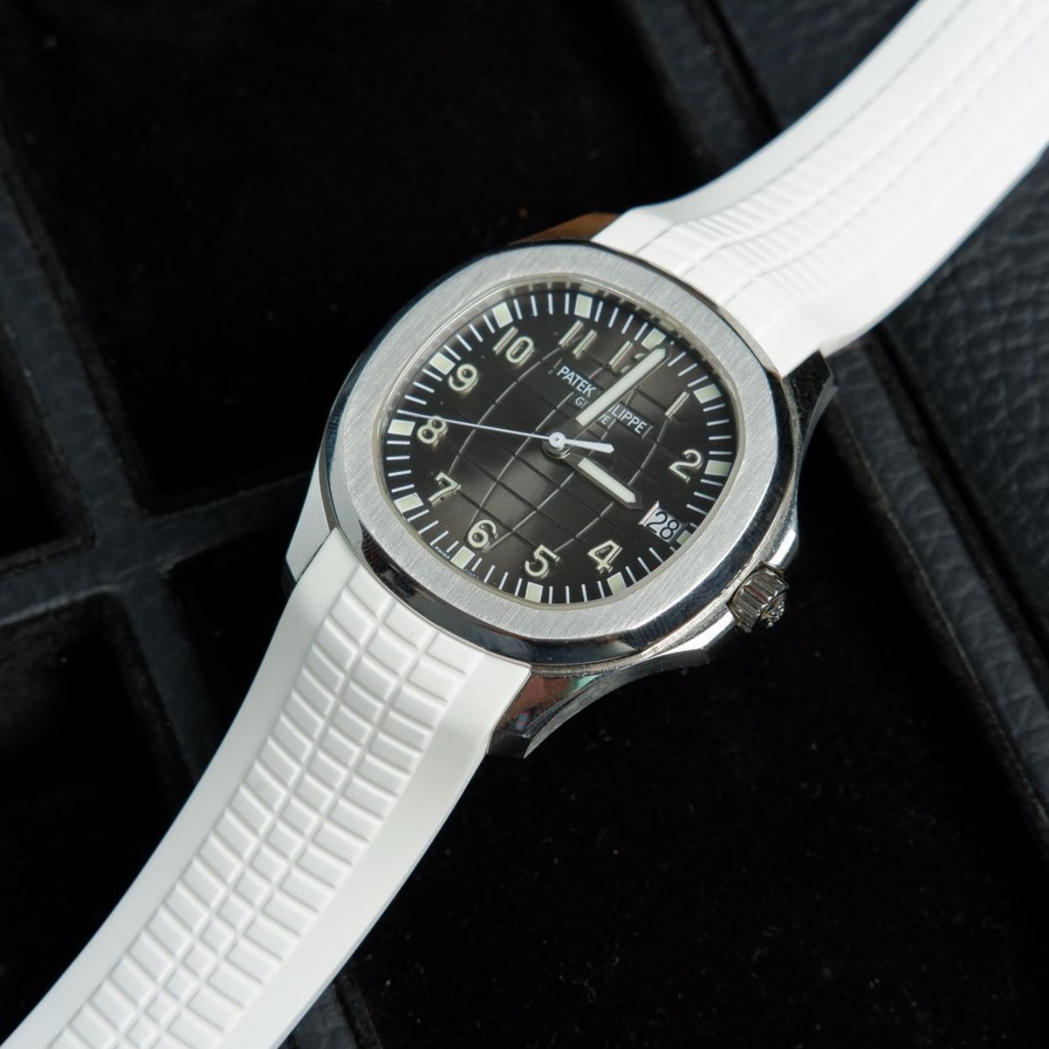 Rubber Strap - For Patek Philippe Aquanaut - White - Helvetus