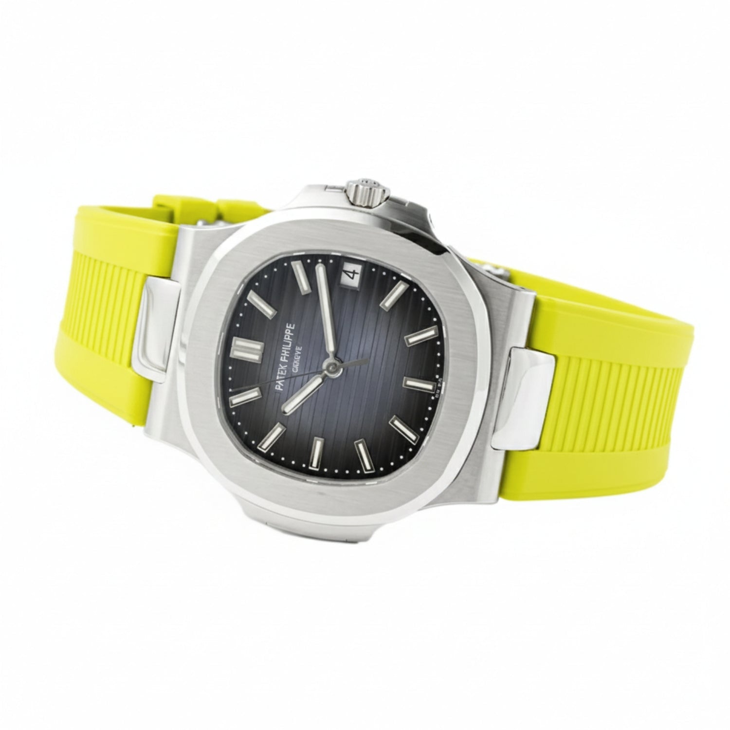 Rubber Strap - For Patek Philippe Nautilus - Yellow - Helvetus