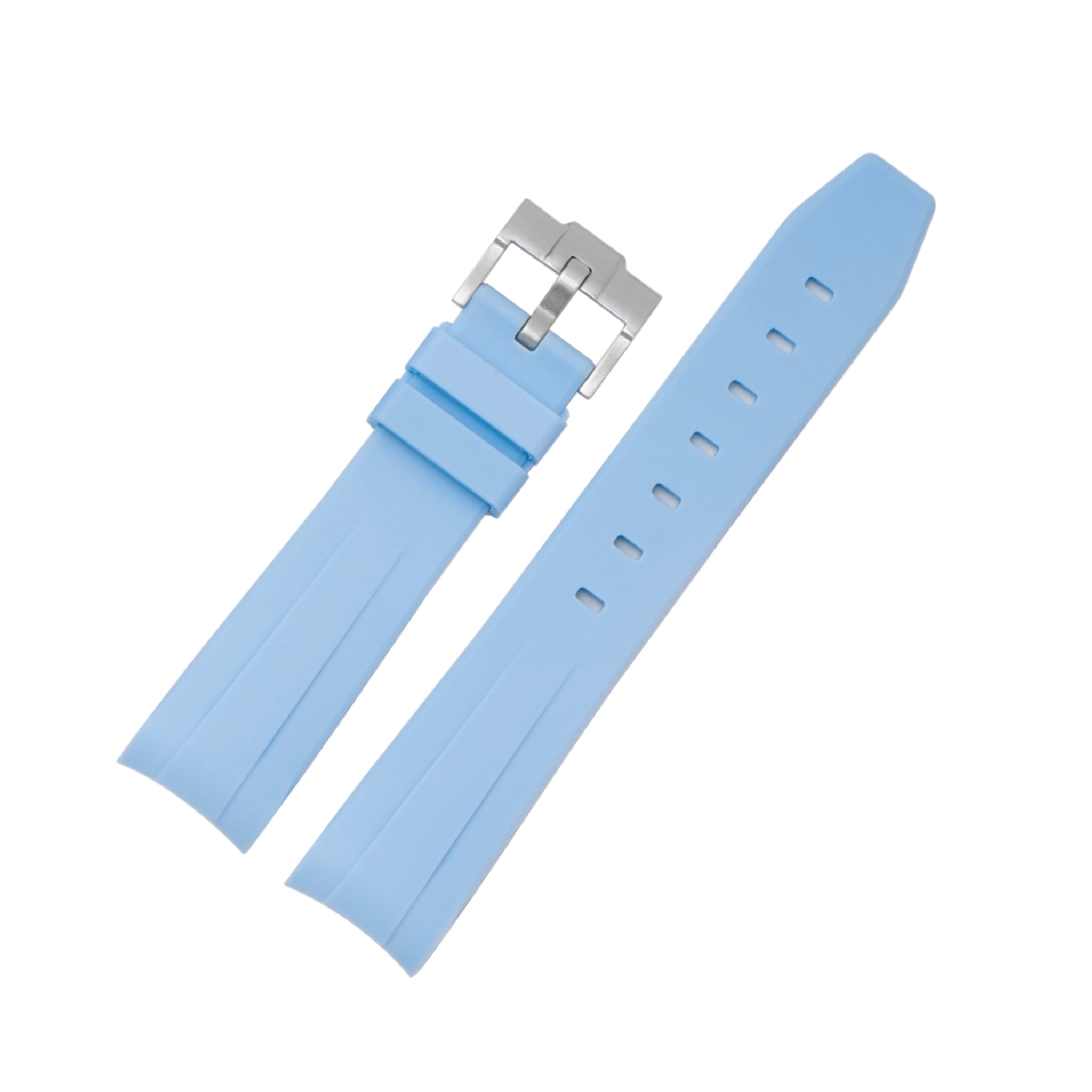 Rubber Strap - For Rolex Day - Date II 41mm - Baby Blue - Helvetus