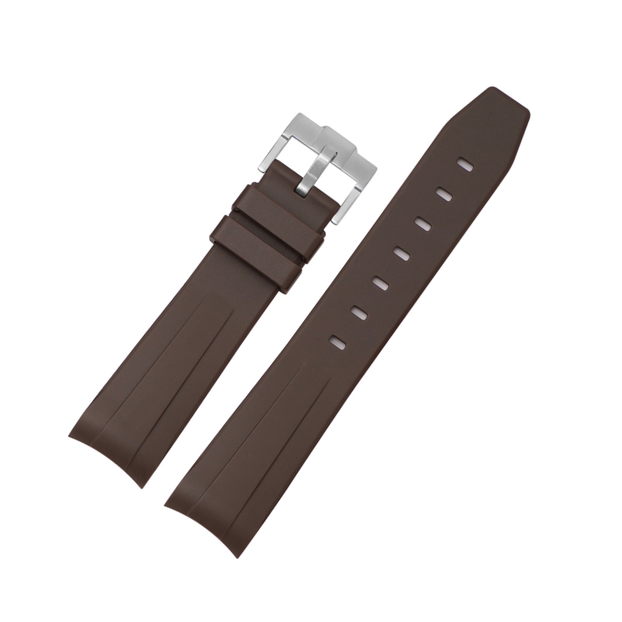 Rubber Strap - For Rolex Day - Date II 41mm - Brown - Helvetus