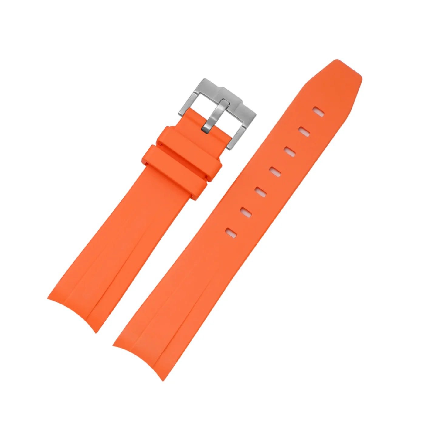 Rubber Strap - For Rolex Yacht - Master II - Orange - Helvetus